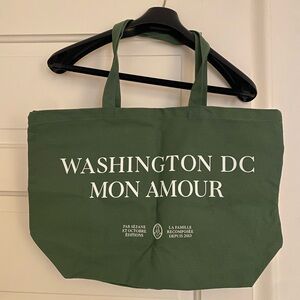 Sézane NWOT Green Tote Bag